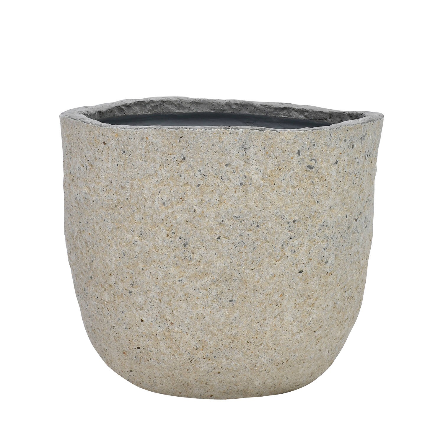 Donica Kamienna Pottery Pots Russell 42 cm Albite Cream Ficonstone Kremowa