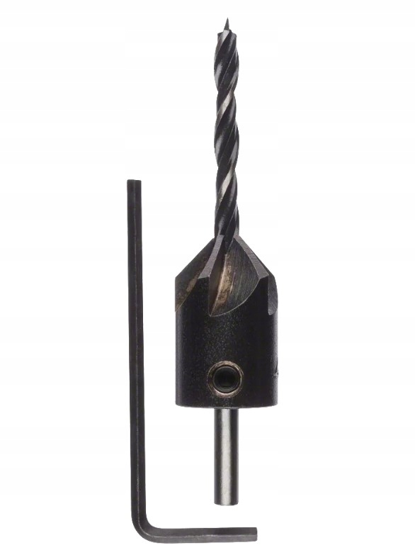 BOSCH Wiertło spiralne do drewna z pogłębiaczem 4 mm
