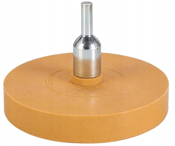 Krążek Gumowy Do Usuwania Kleju Taśm Naklejek 88x15 Trzpień 7 mm