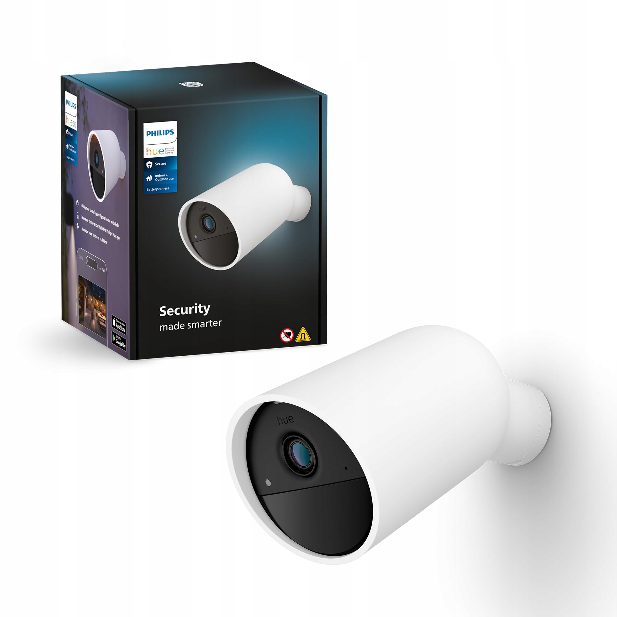 Philips Hue Bezpečnostná kamera Secure 1080p Smart Home biela