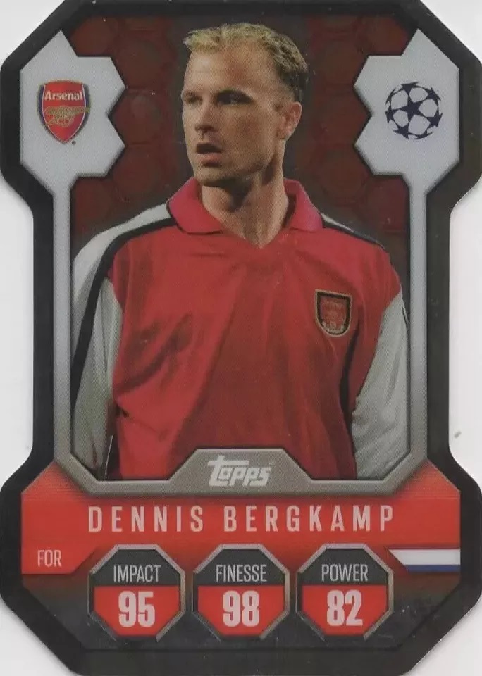 Topps Match Attax 2024-2025 Chrome Pro Elite Shield Sh 3 Bergkamp Arsenal