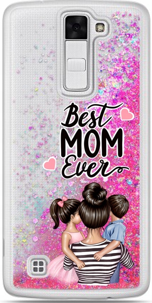 

Etui płynny brokat Mama Dzieci Syn Córka do Lg K8