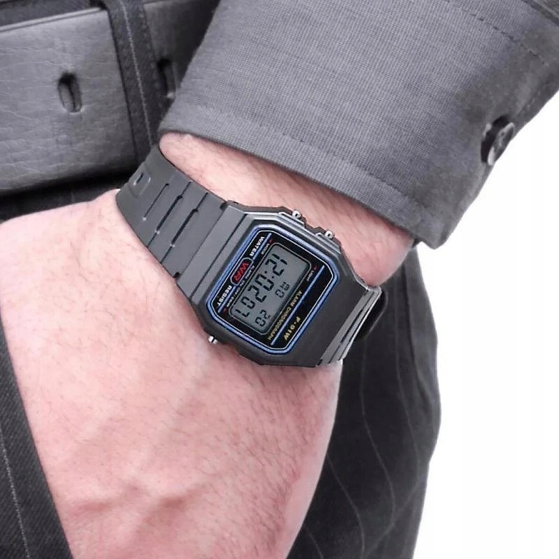 ZEGAREK RETRO F-91W VINTAGE MĘSKI UNISEX KLASYK F91 STOPER ALARM BUDZIK Kod producenta 55-66F