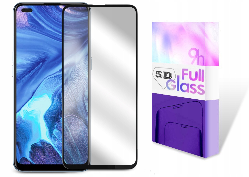 

Szkło do Oppo Reno 4 Hartowane 5D Full Glue