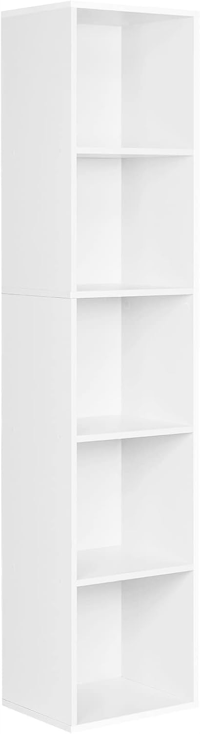 Woltu Regál Otvorený Stojaci Biely Kallax 5 Kociek 30 X 132 X24