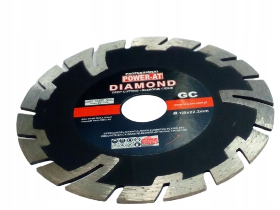 

Tarcza Diamentowa Do Cięcia Betonu 125 mm