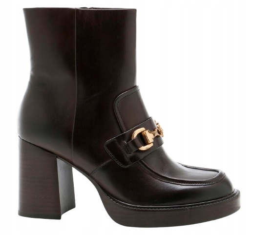 Tamaris Dámské Boty Hnědé Kotníkové Boty Na Koženém Podpatku 39 6DA