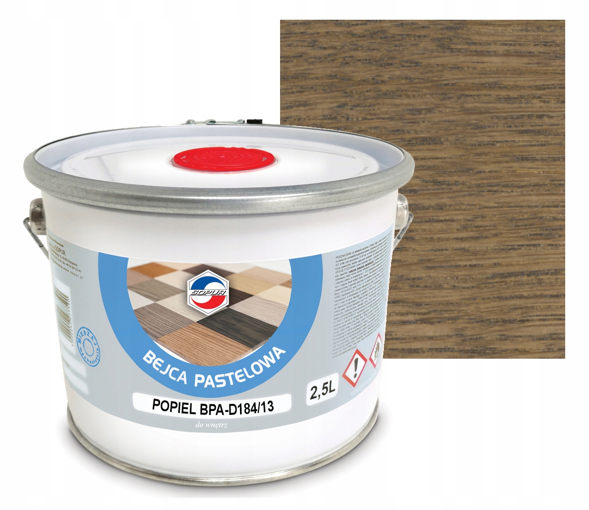 Bejca pastelowa Sopur BPA-D184/13 popiel 2,5L