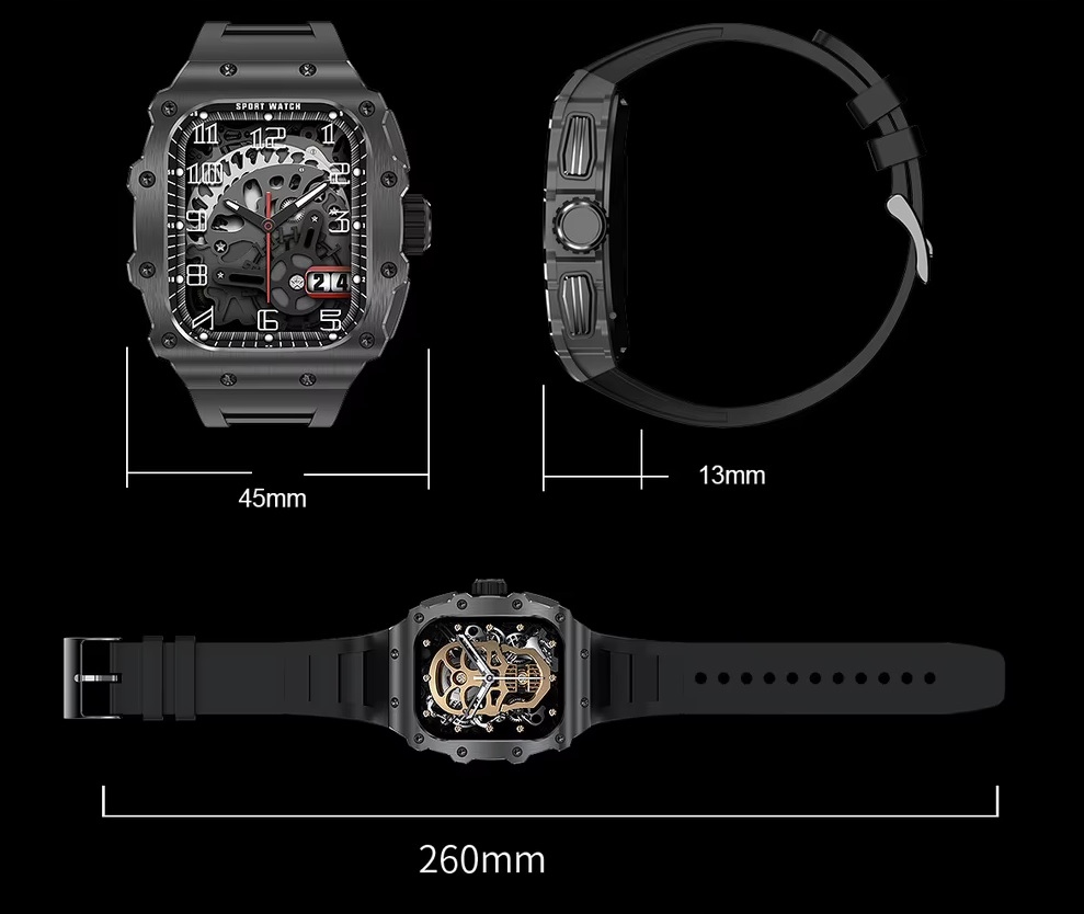 Watch Smartwatch AK65 2025 MENU PL talk Color black