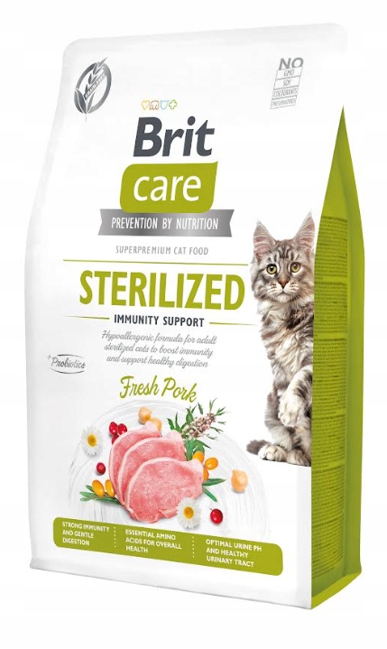 Brit Care Cat Grain-Free Sterilized Immunity Support Krmivo pro kočky 2 kg