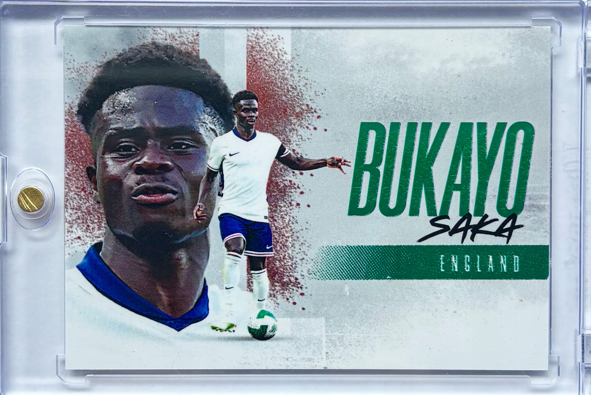 Futera Fx 2 série 2 2025 FXL082 Bukayo Saka 09/22 zelená Anglie