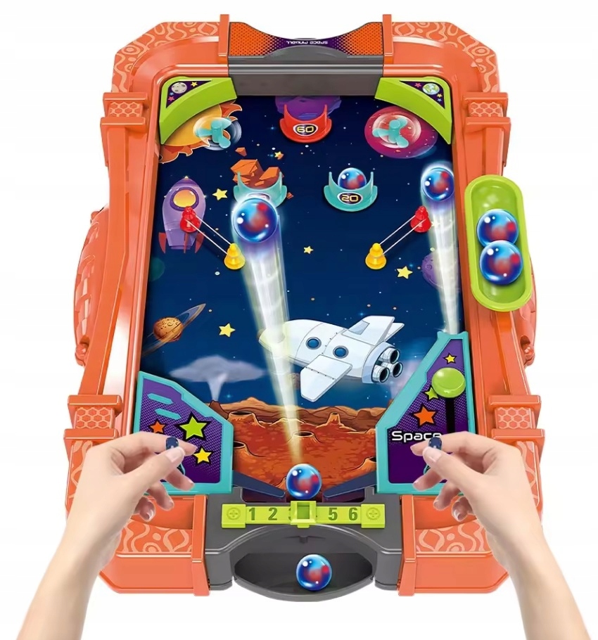 Mini pinball 2w1 – przenośna gra zręcznościowa RegMag MZ-04