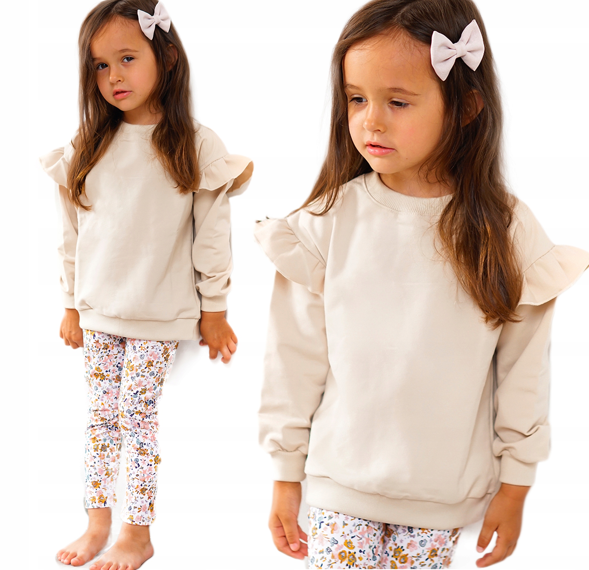 

Bluza z falbanką Happy 92 Kremowy Baya