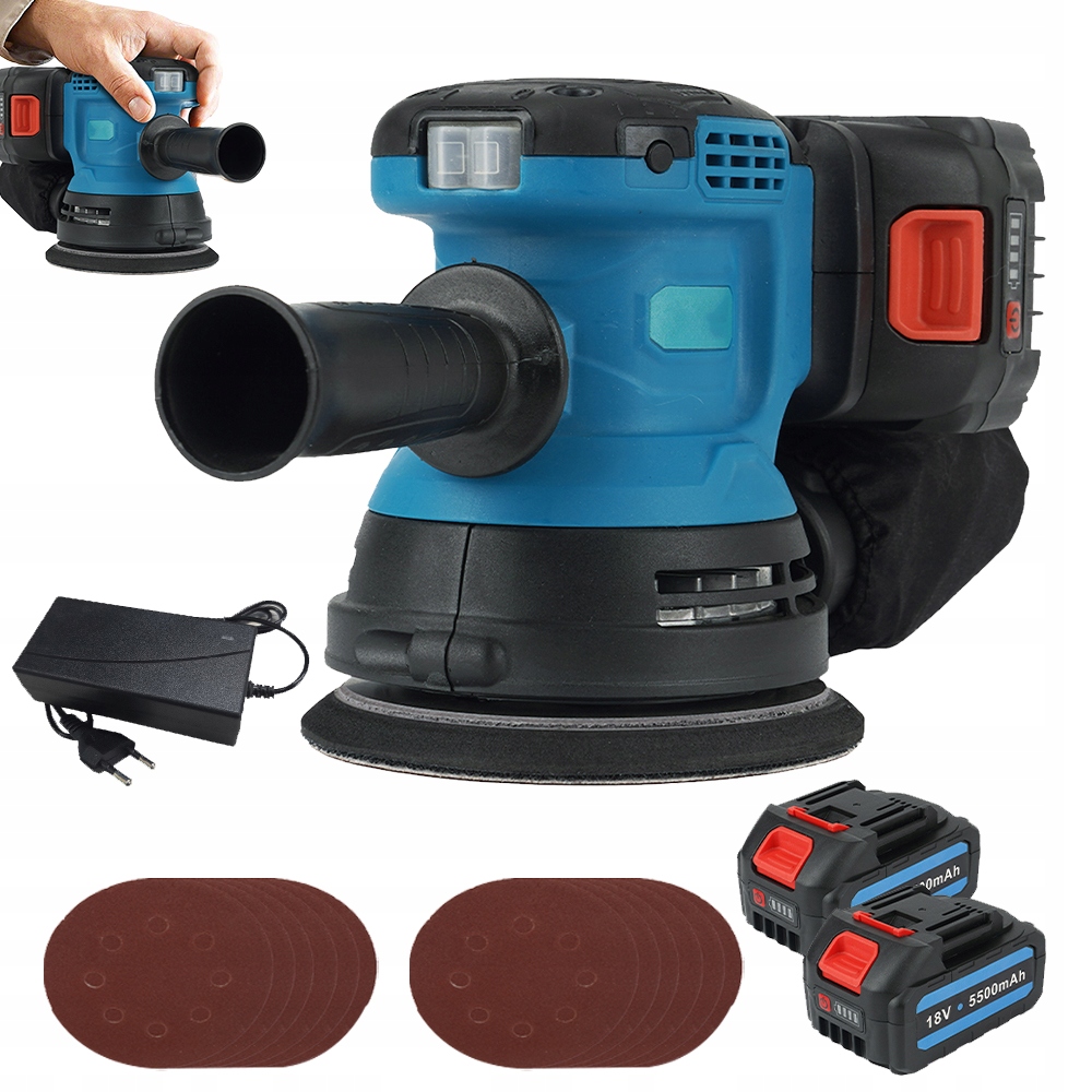 Úhlová Bruska Lehká Silná 125 mm bruska Regulace Otáček Rychlosti