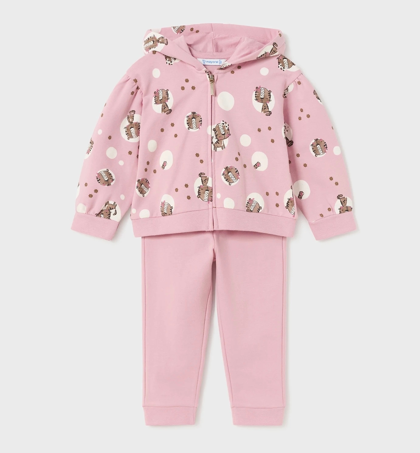 Mayoral Dres Komplet dziewczęcy ocieplany bluza spodnie roz. 74