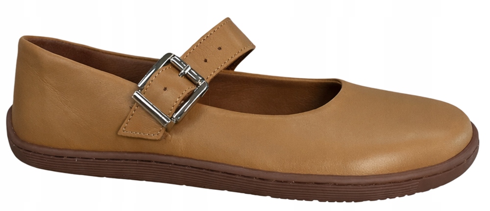 Dámské polobotky Comfy 316 Přírodní kůže Barefoot Camel Komfortní 38 Hnědá