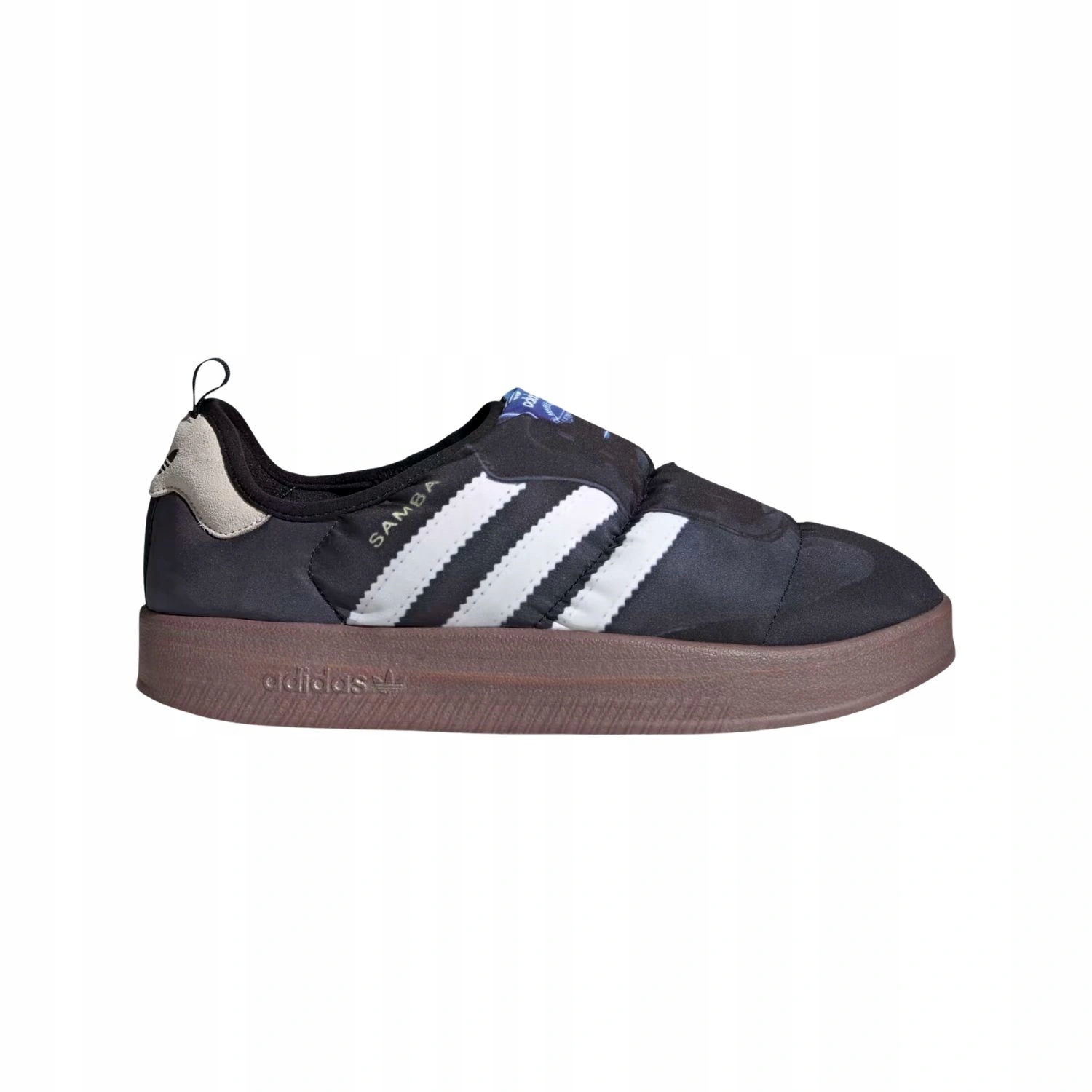 Pánské boty Adidas Puffylette slip-on, nazouvací, černé, pohodlné, vel. 40 1/2
