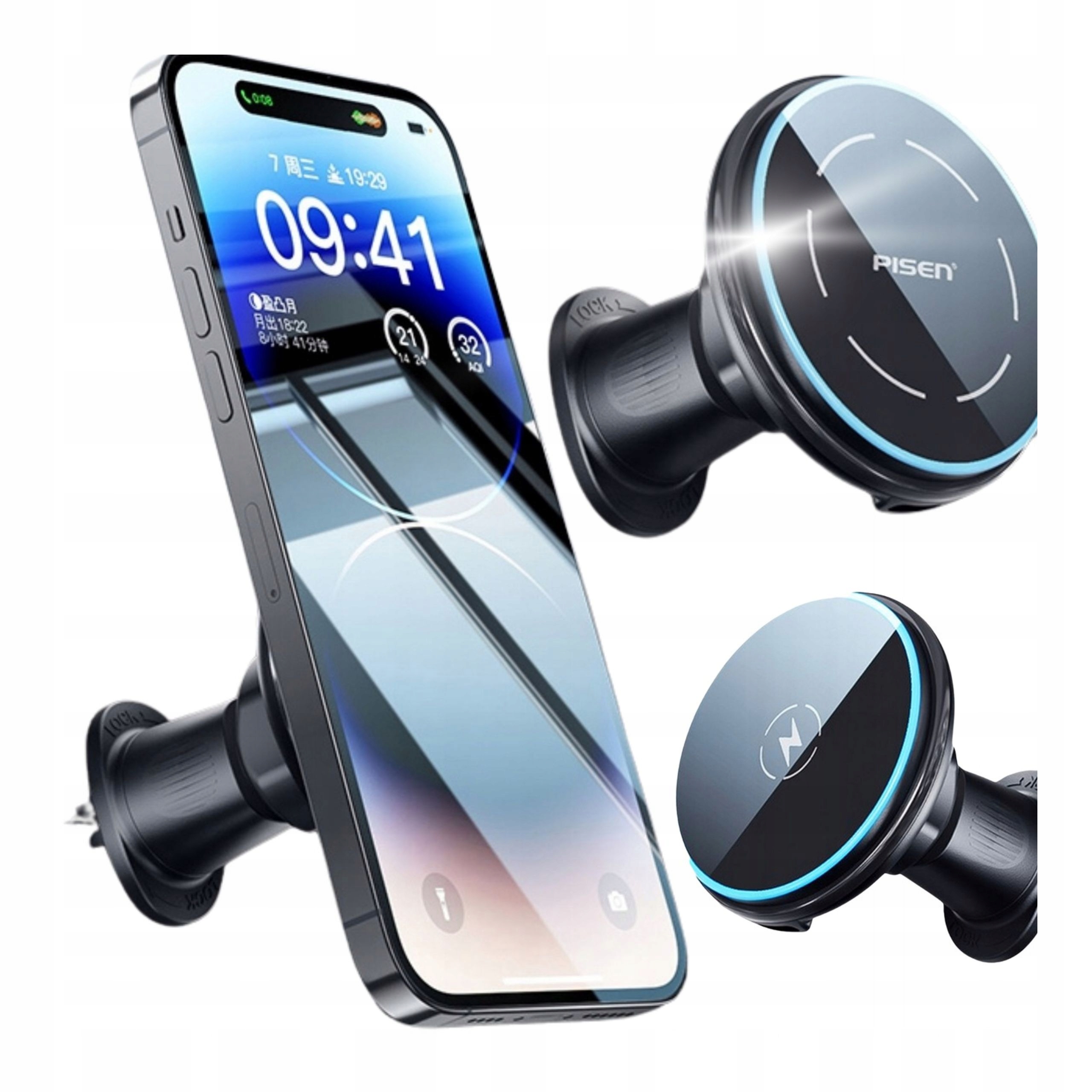 Magnetický držák do auta s indukční nabíječkou 15W pro automobily