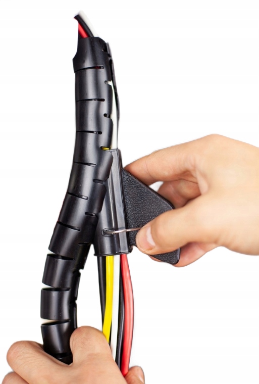 Maskownica Oplot Osłona Spirala kabli 16 mm Biały 1 mb Model MS16B