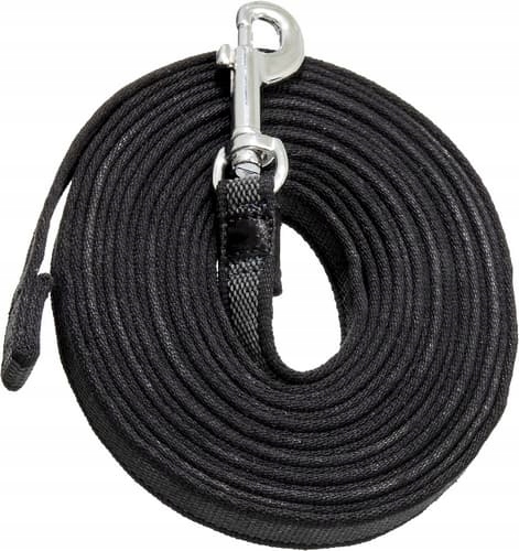 Levně Flamingo Vodítko pro psy nylonové černé 5m