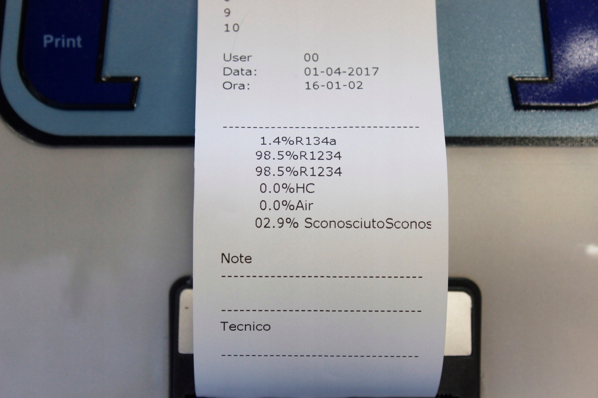 Analizator czynnika R1234yf R134a z drukarka Spin Brand other