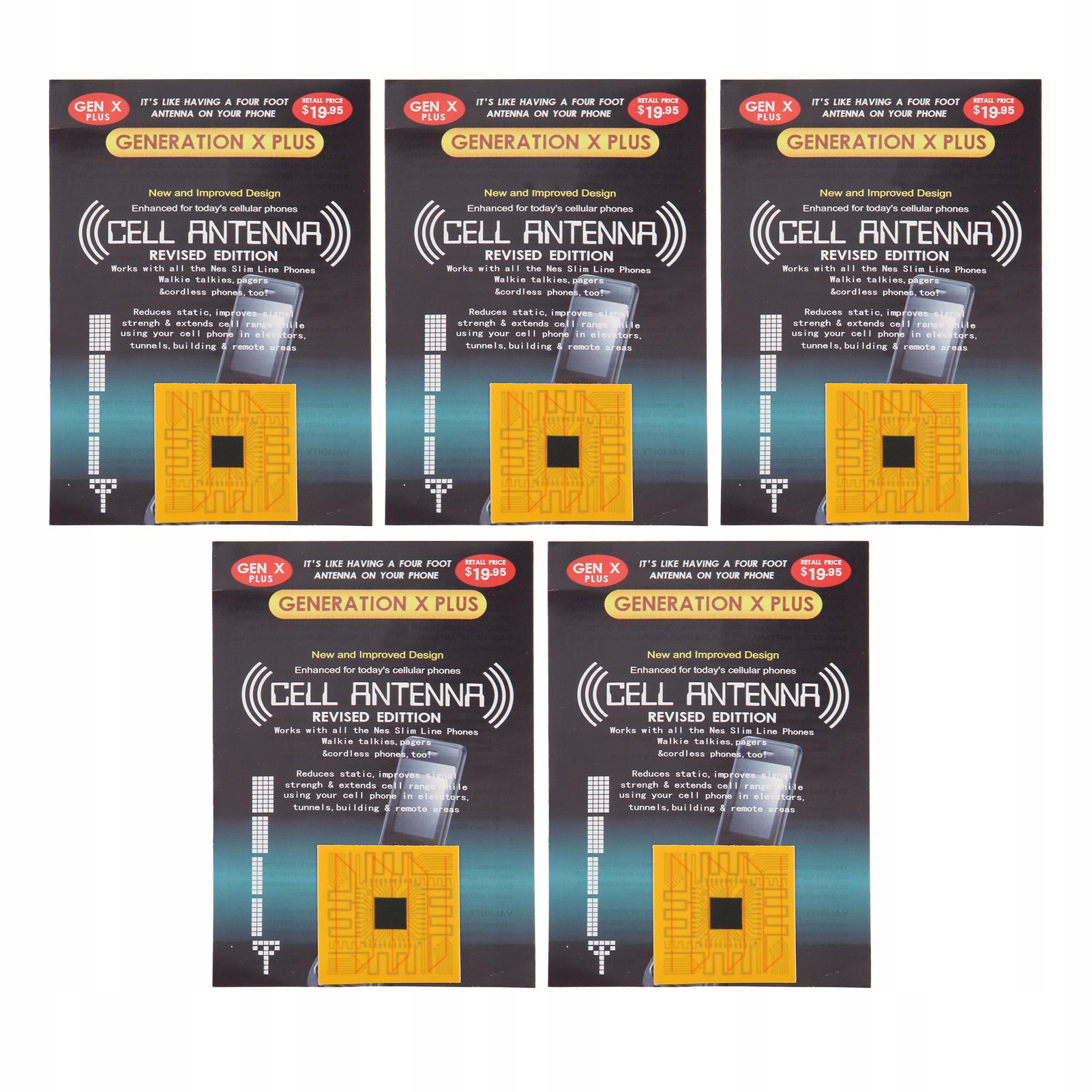 5 шт. усилитель сигнала телефона наклейки