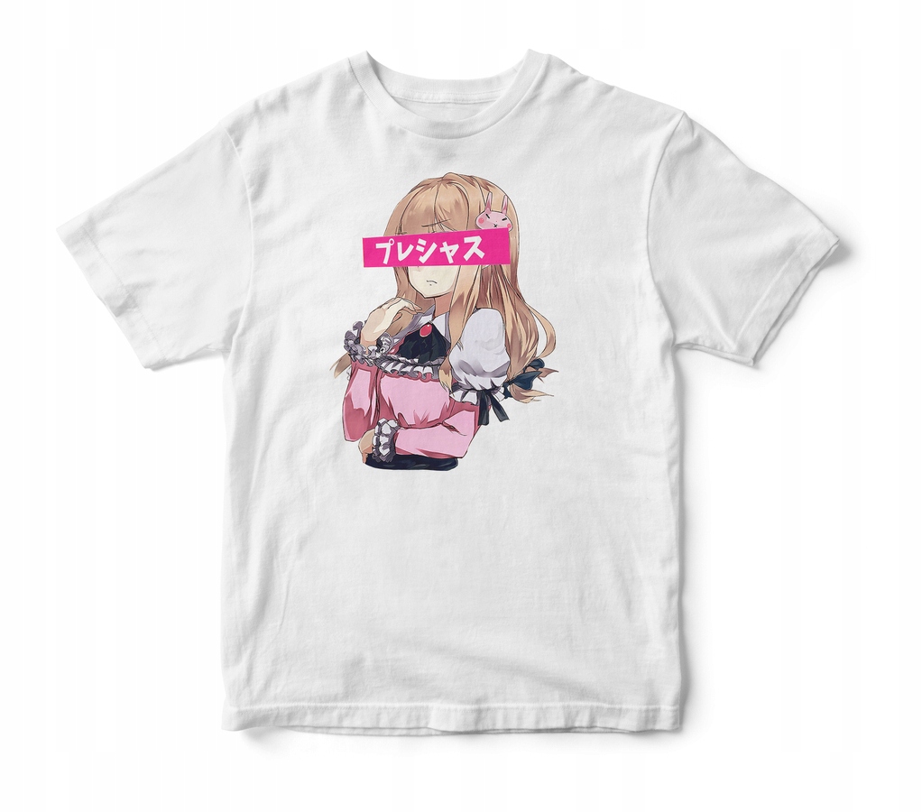 

Koszulka męska Anime Waifu z japońskim napisem L