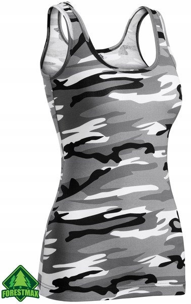 DAMSKI TOP ARMY STYLE MODNY WZÓR MASKUJĄCY MORO S Rozmiar 36