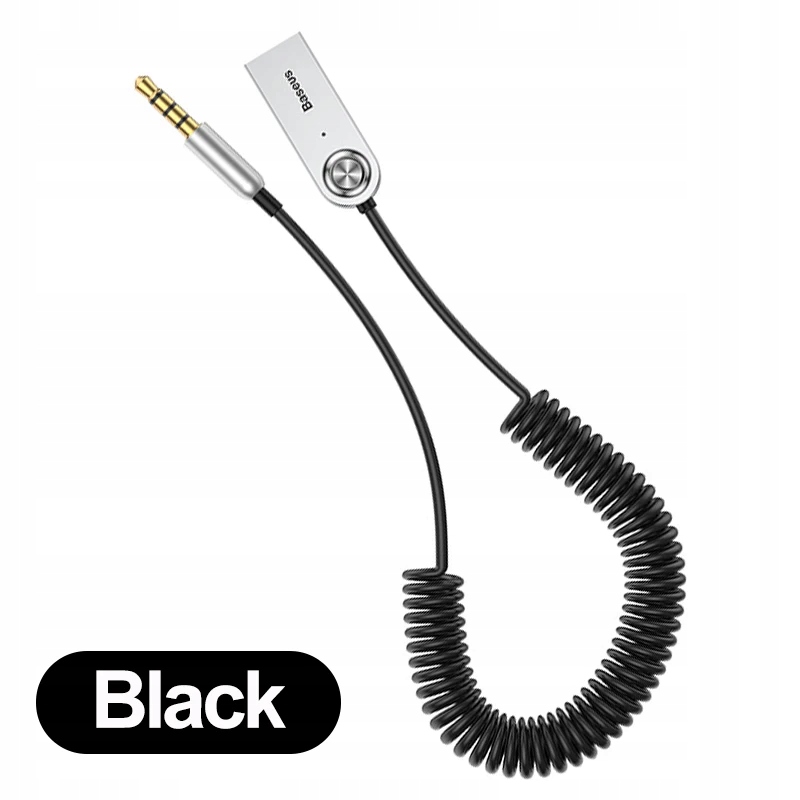 Blackbaseus Aux Bluetooth Adapter Kabel do samochodu 3,5 mm Jack Aux Blueto za 104,79 zł z