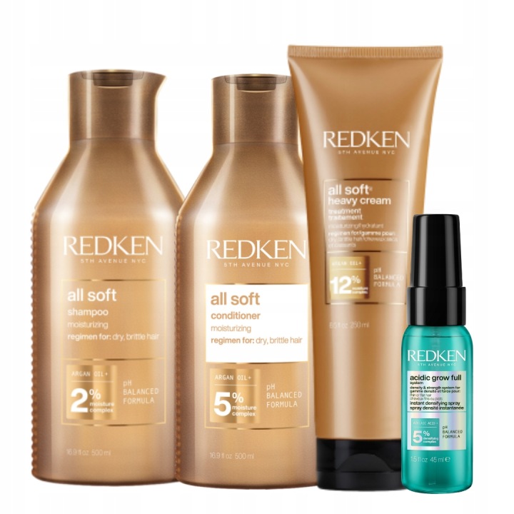 Redken All Soft šampon kondicionér 500 ml maska 250 ml pro suché vlasy +dárek