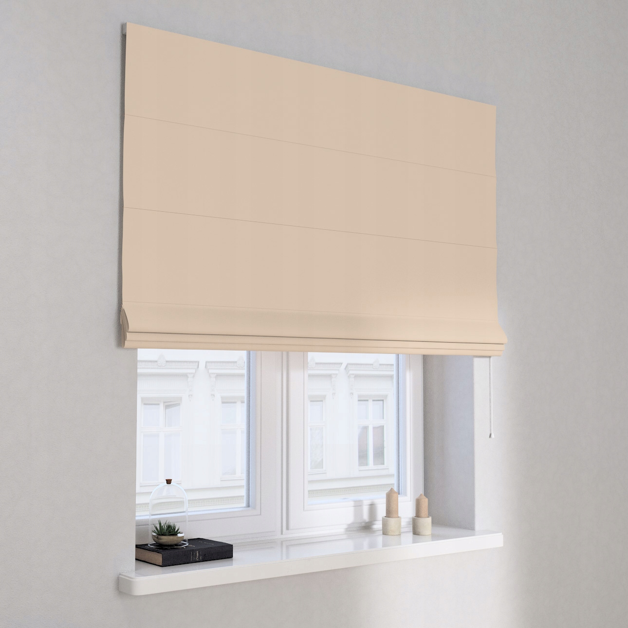 Hotová římská roleta Capri 130 x 170 cm béžová