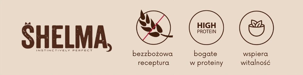 Shelma kuřecí, hovězí, losos, treska sáčky 48 x 85g