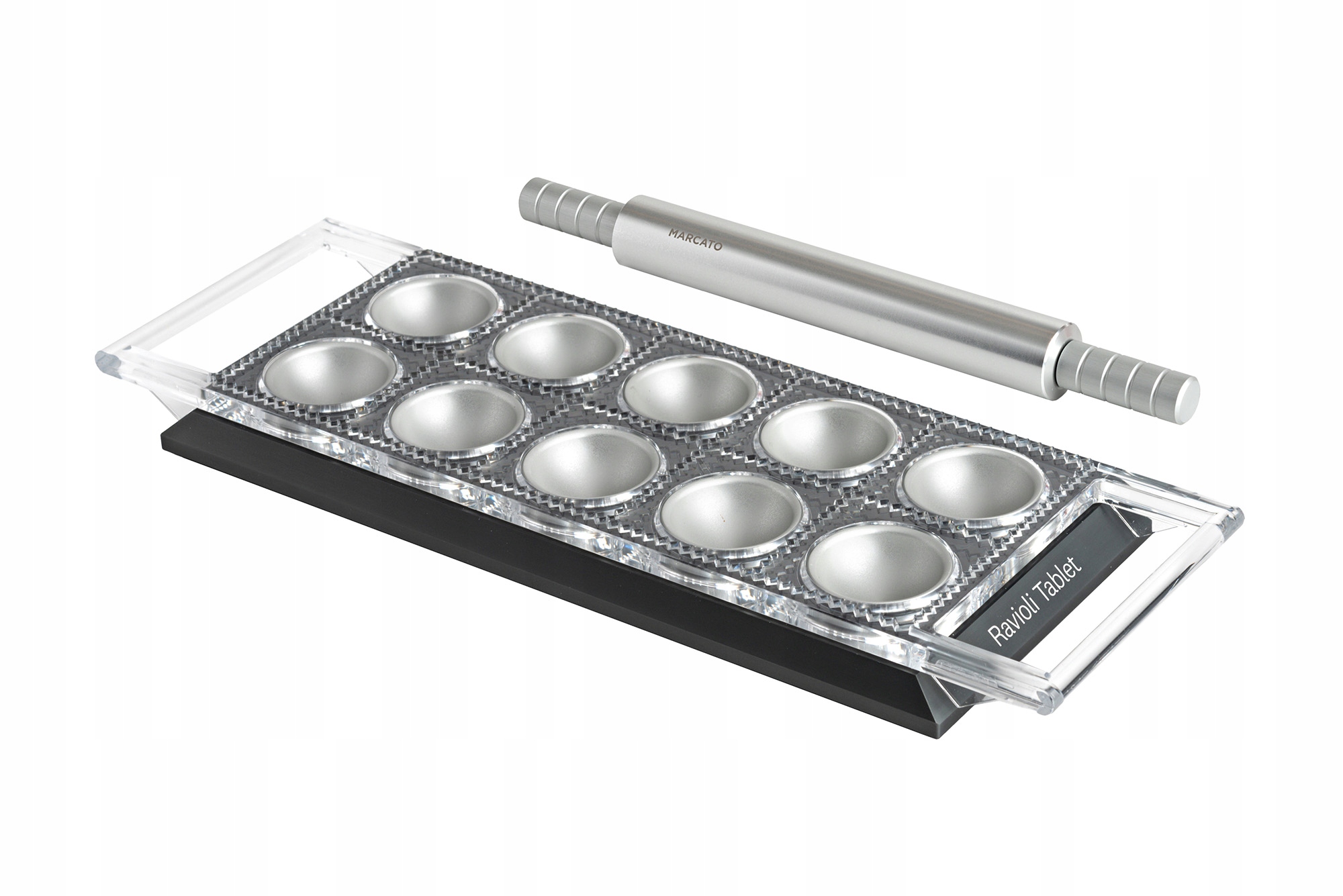 Forma na ravioli Design Line, púdrovo šedá