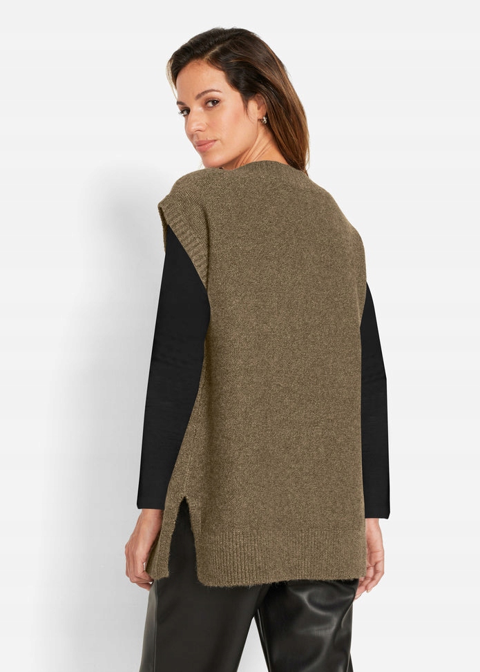 BONPRIX GRUBY BEZRĘKAWNIK DAMSKI R.40/42 Y141123 Kolor zielony