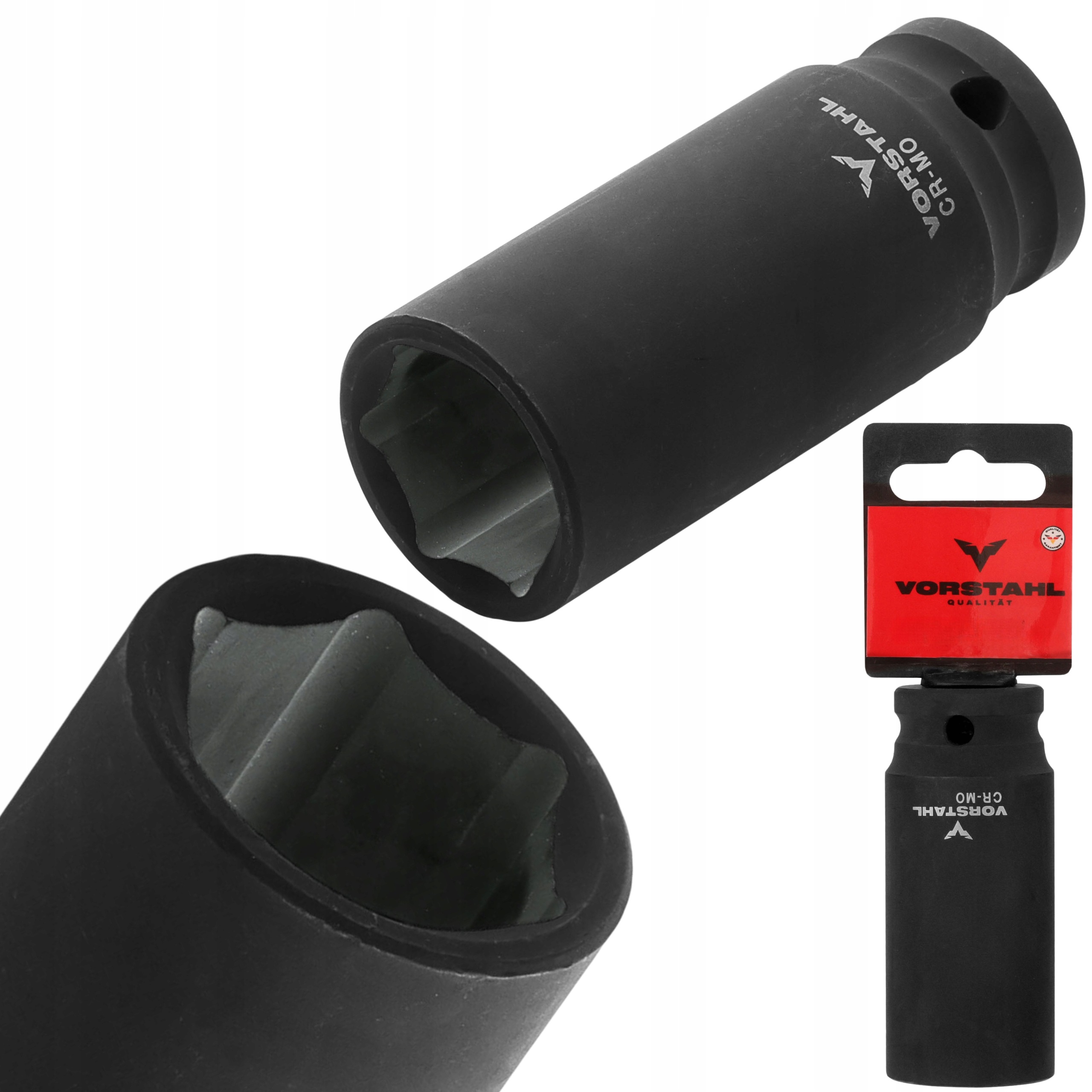 Nasadka Udarowa Na Klucz Nasadowy 1/2” sześciokątny długi > 22mm < Vorstahl