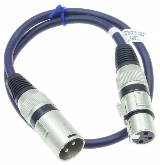 

Przedłużacz do mikrofonu Wt./ Gn. Xlr 3PIN 0,5m