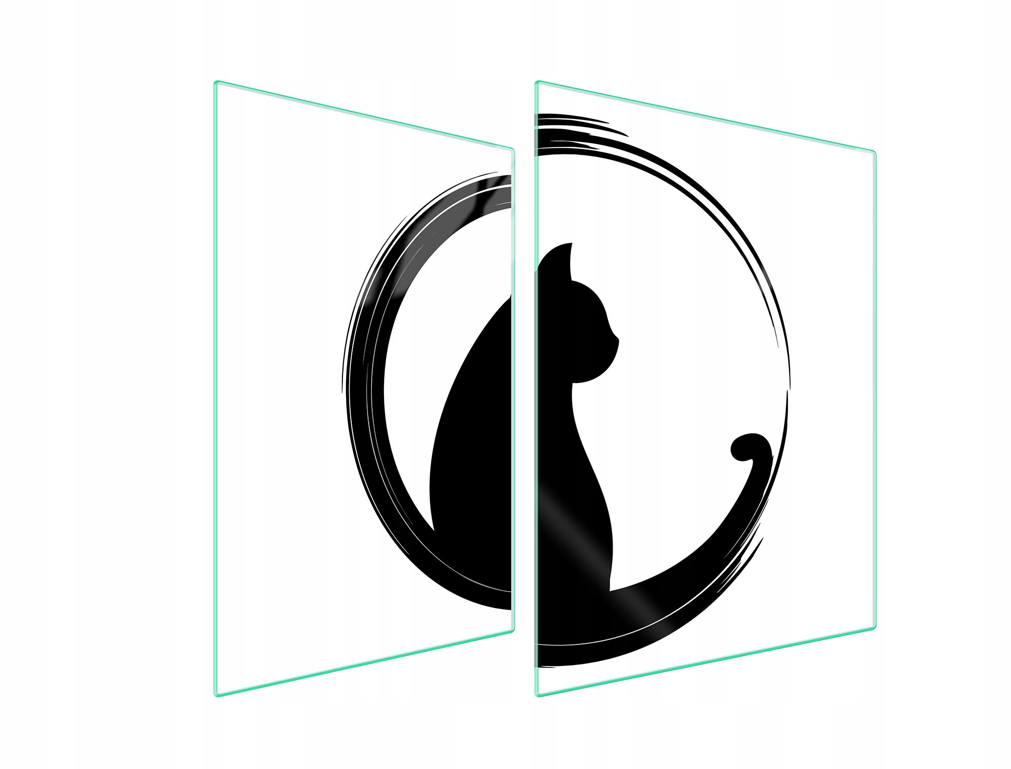 Skleněná Ochranná Deska Na Sporák 70x52 Kočka Tvrzené Sklo