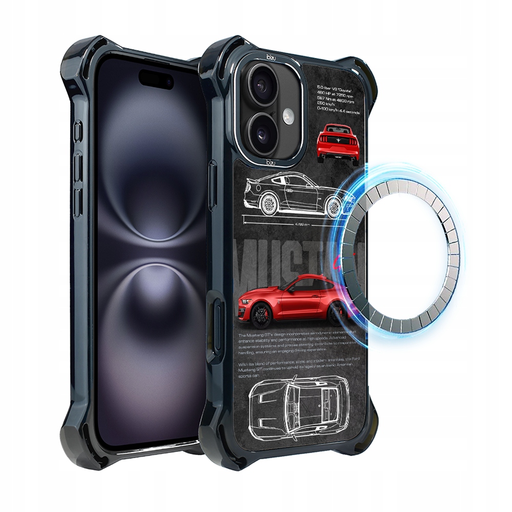 Pouzdro iPhone 16 Plus Ibizu DropGuard Ultra s MagSafe, Gt V8 „Coyote“