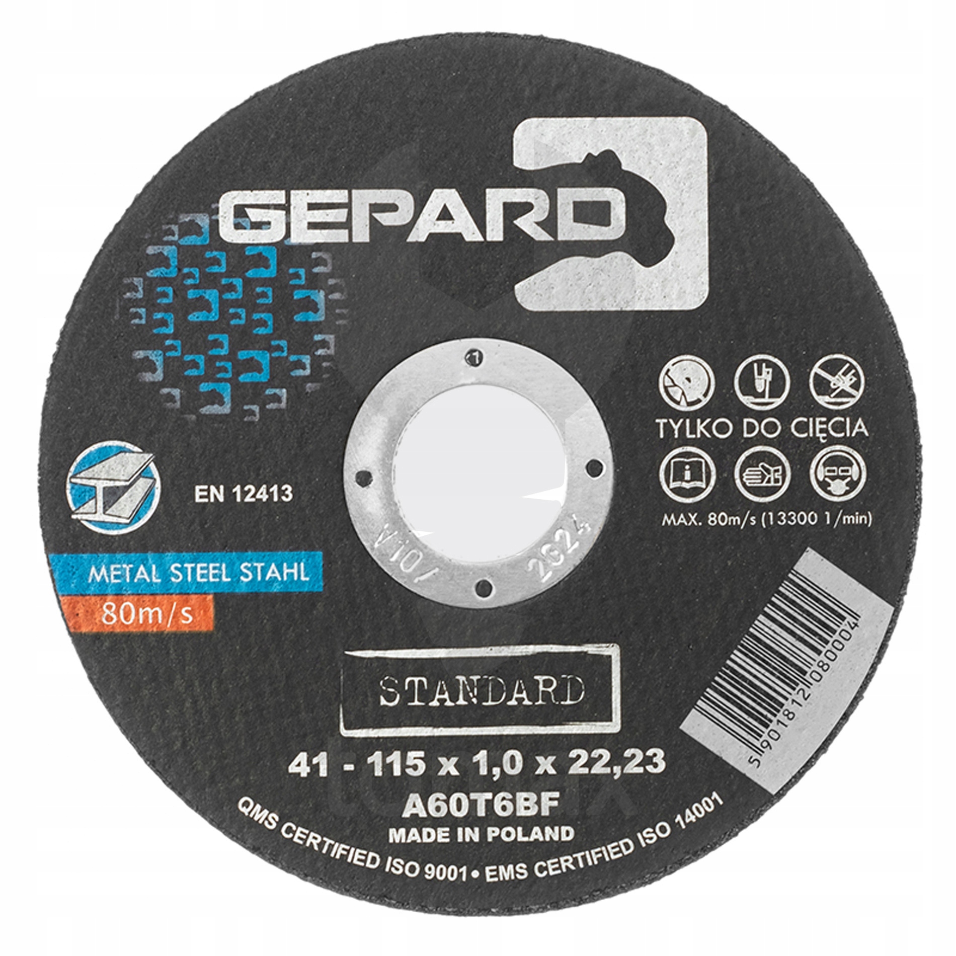 

Tarcza Do Metalu 41 94A 115x1,0x22 Gepard Standard