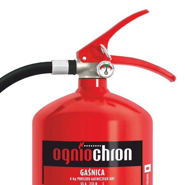 GAŚNICA PROSZKOWA GP-6KG 6X ABC/E SM Producent Ogniochron