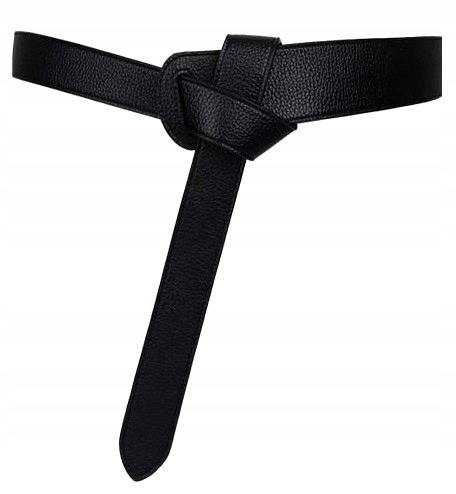 

Damski pasek długi wiązany skórzany boho