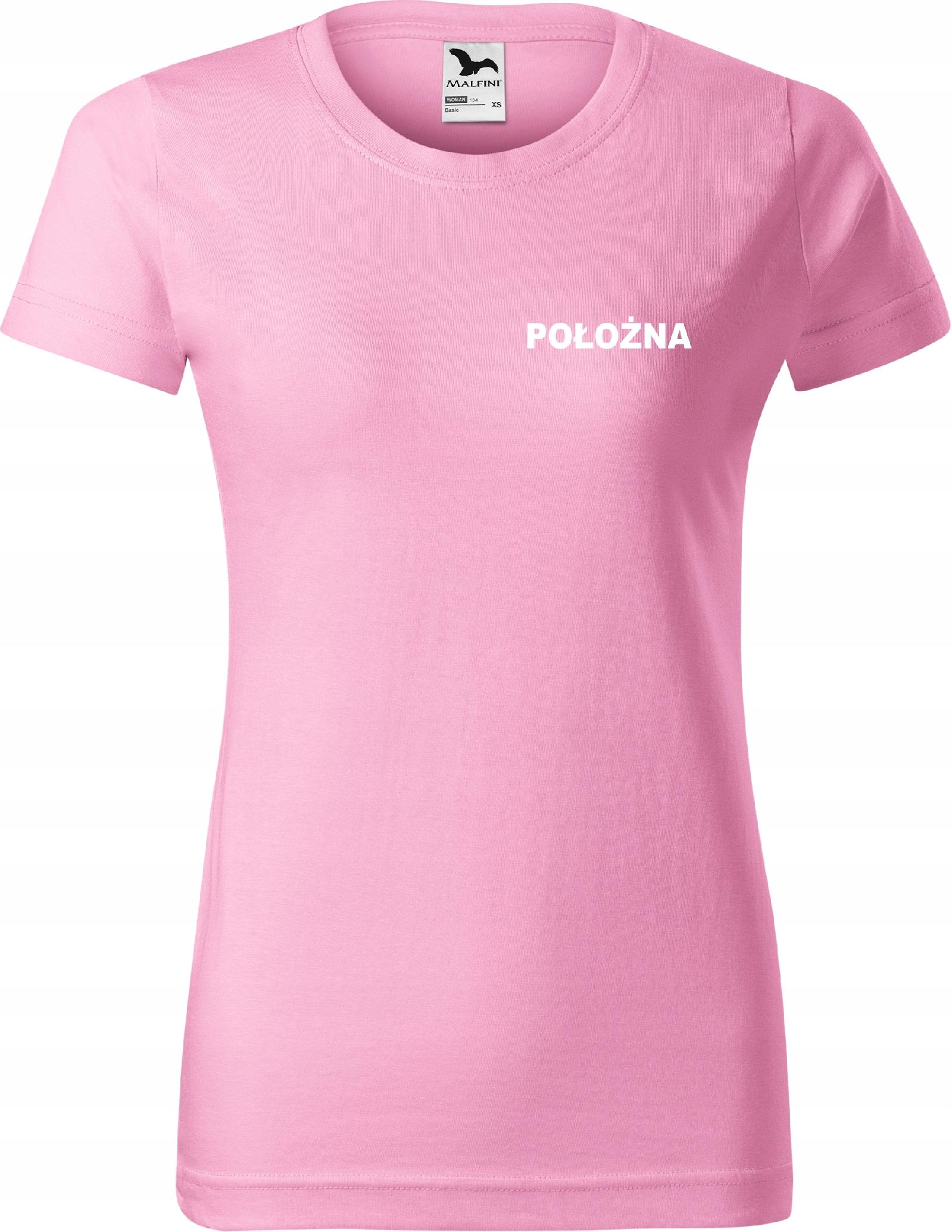 

Damska koszulka medyczna t-shirt nadruk Położna S