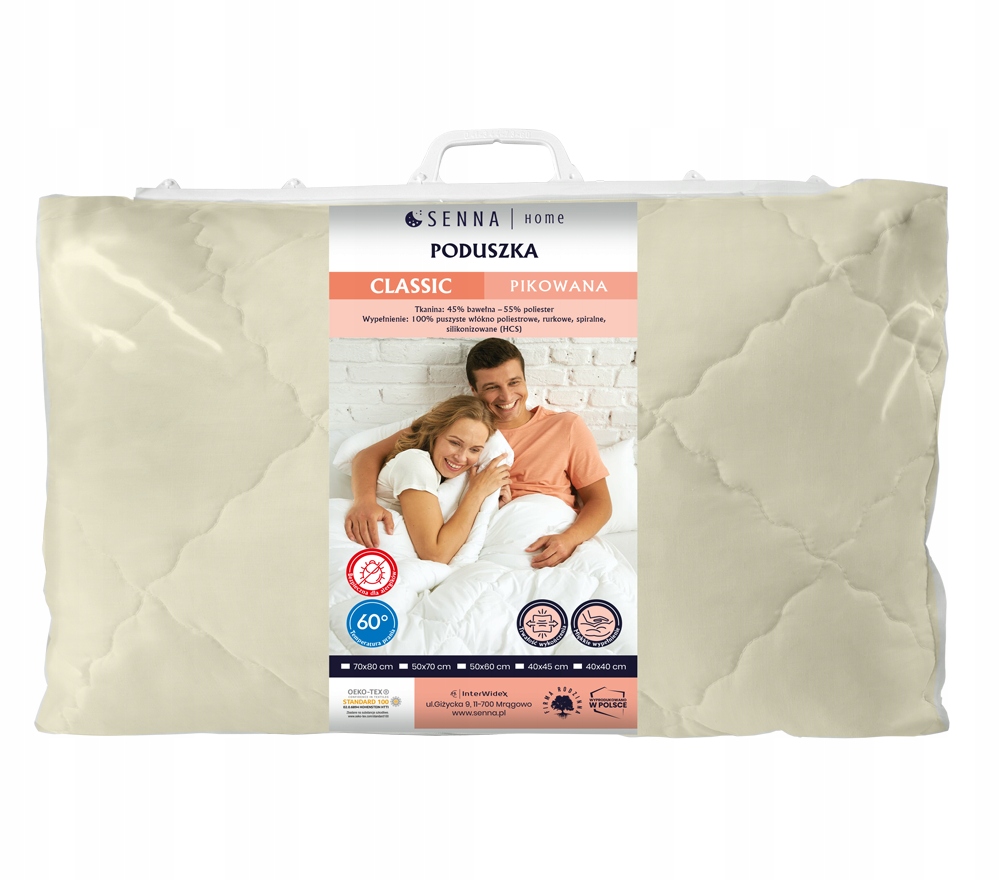 

Poduszka Classic Pikowana 50x70 700g Inter Widex