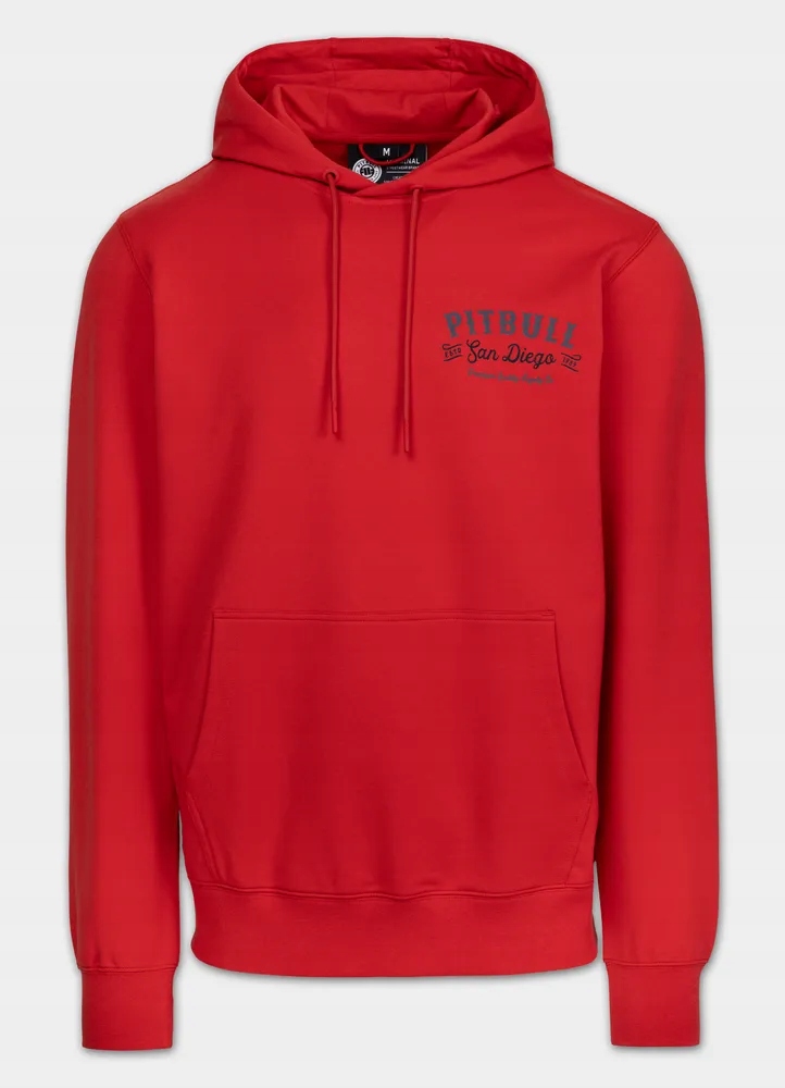 Pánská Mikina s kapucí Pitbull Strenght & Respect s potiskem na zádech XXL