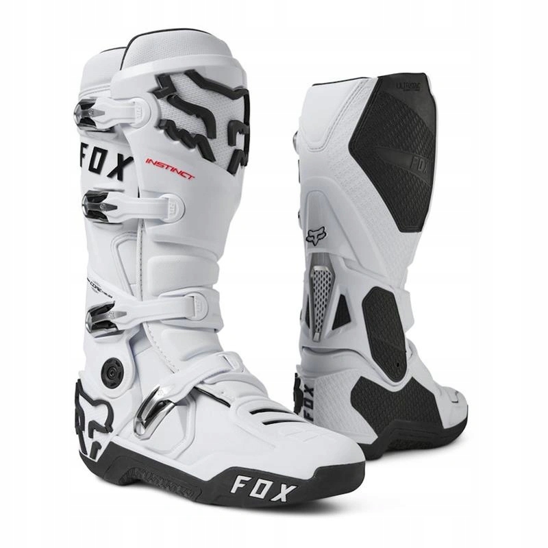 Motocyklové topánky Fox Instinct 2.0 White biele Darčeky