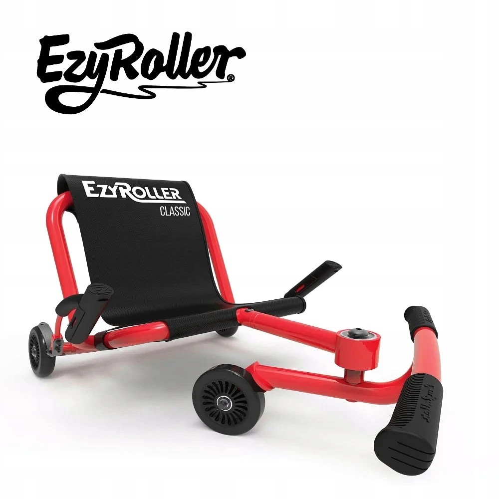 EzyRoller Classic gokart napędzany nogami, 3-12 lat, czerwony