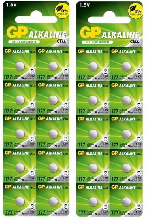 

Bateria Zegarkowa Alkaliczna Gp LR626 AG4 177 x20