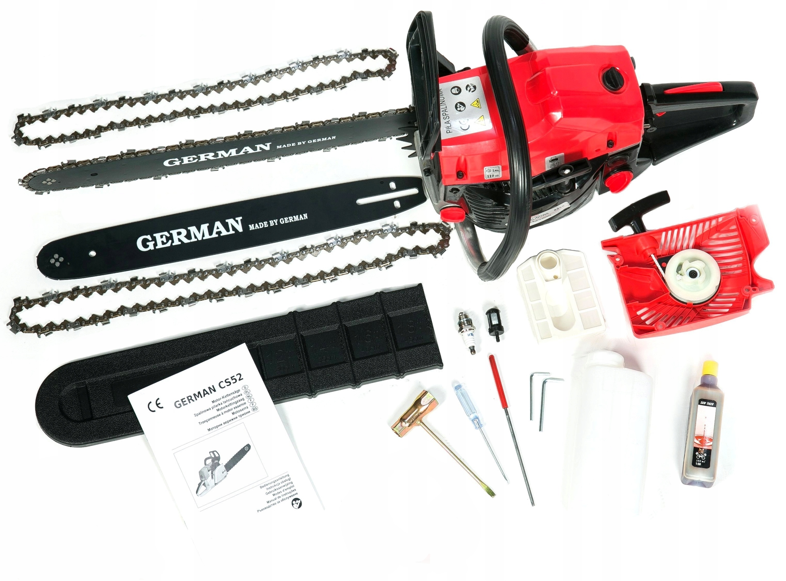 PIŁA SPALINOWA PILARKA ŁAŃCUCHOWA 5.2KM + ZESTAW Producent łańcucha German