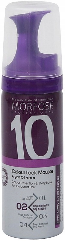 MORFOSE 10 COLOUR LOCK MOUSSE PIANKA ZATRZYMUJĄCA KOLOR WŁOSÓW ARGAN 50ML