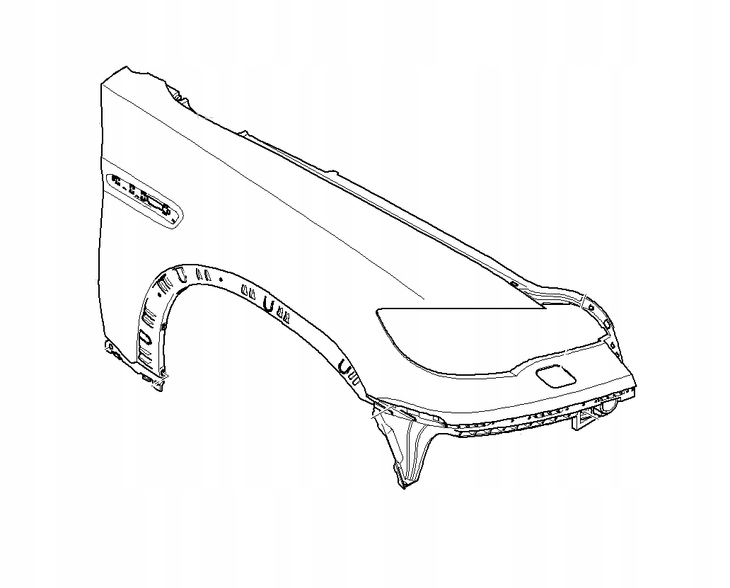 Blotnik prawy BMW E70 M Performance 51657238598